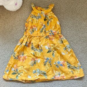 🌼 OshKosh B’gosh Yellow Floral Sleeveless Dress (available 4T and 5T) 🌸💛